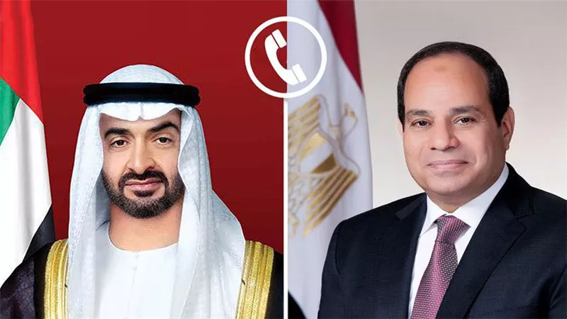 الرئيس السيسي يعلن تضامن مصر الكامل مع الإمارات خلال اتصال مع 