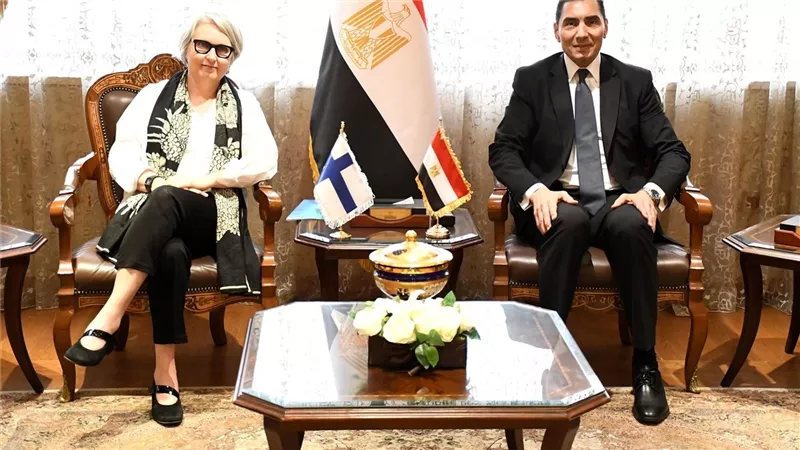 وزير الشباب يستقبل سفيرة فنلندا لبحث سبل التعاون المشترك فى مجال الرياضة