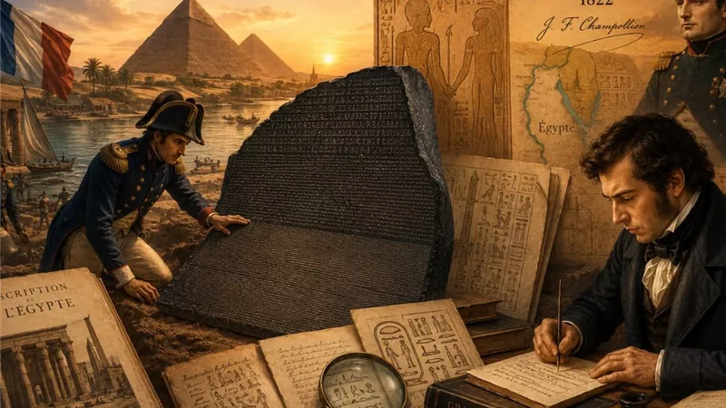 «حجر رشيد».. كيف قادت فرنسا العالم لاكتشاف أسرار التاريخ المصري القديم؟