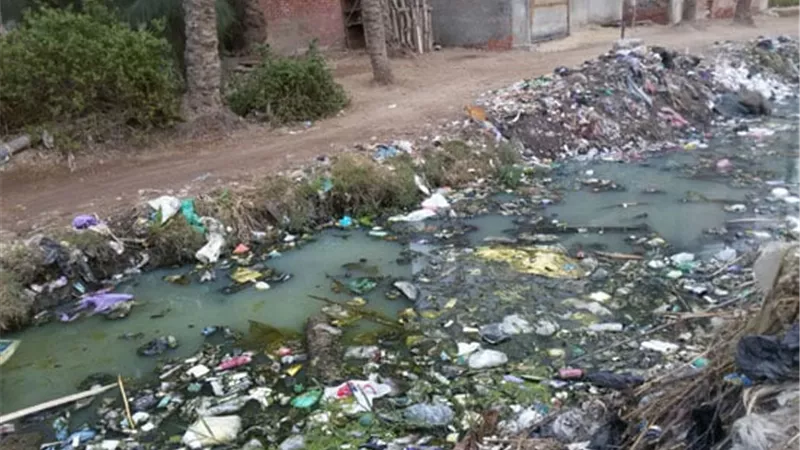 استغاثة أهالي تونا الجبل بالمنيا بسبب طفح الصرف أمام المساكن والمقابر
