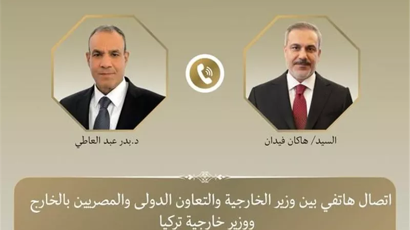وزير الخارجية يبحث مع نظيره التركي جهود خفض التصعيد الإقليمي