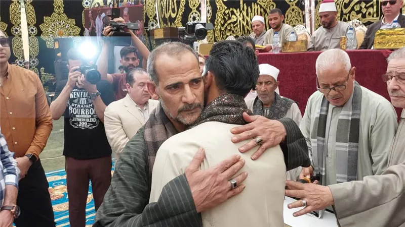 إنهاء خصومة ثأرية بين عائلتين بقرية تنده بالمنيا