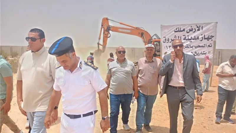 استرداد 126 ألف متر بالشروق في حملة كبرى لإزالة التعديات