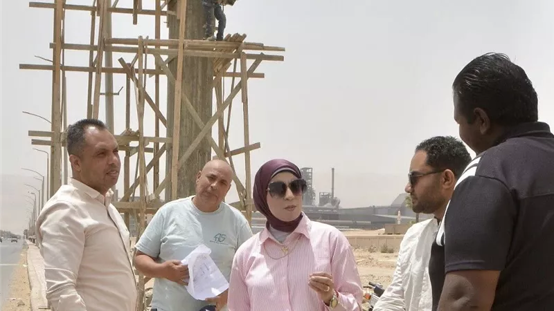 رئيس جهاز السويس الجديدة تقود جولة لتطوير الحي الصناعي