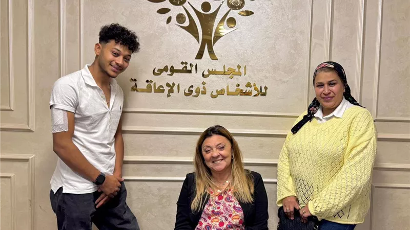 «القومي للإعاقة» يستقبل الفارس محمود سامح ويؤكد دعم الأبطال الرياضيين