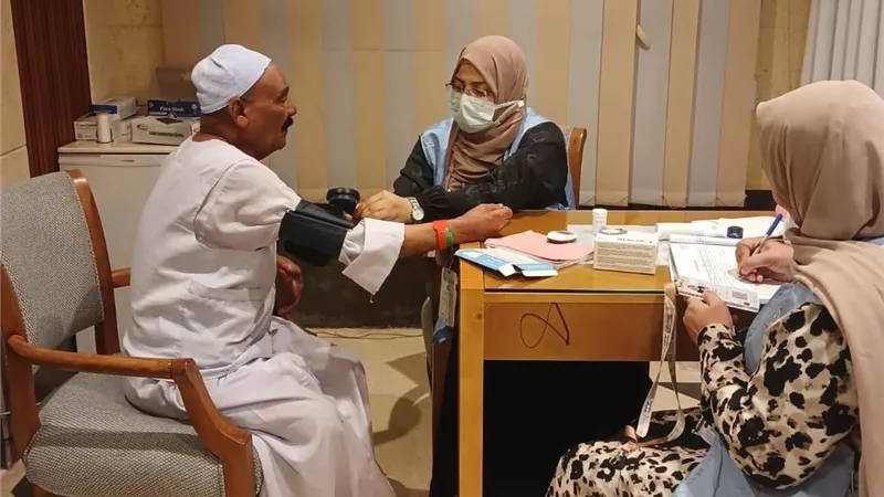 الصحة: تقديم 16479 خدمة طبية عبر عيادات بعثة الحج المصرية 