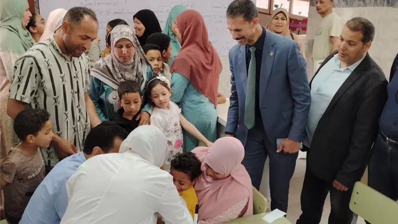 جامعة دمنهور تطلق قافلة تنموية شاملة بقرية كوم النصر بالمحمودية
