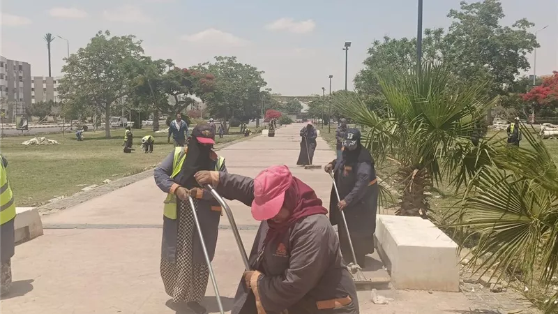 جهاز مدينة الشروق: عمل ميداني متواصل لرفع كفاءة النظافة خلال العيد