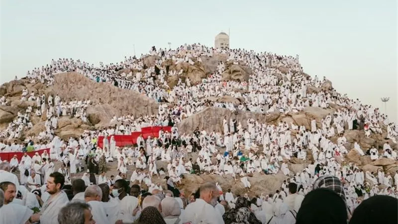 بث مباشر لأداء الحجاج الركن الأعظم من أركان الحج بالوقوف على جبل عرفات