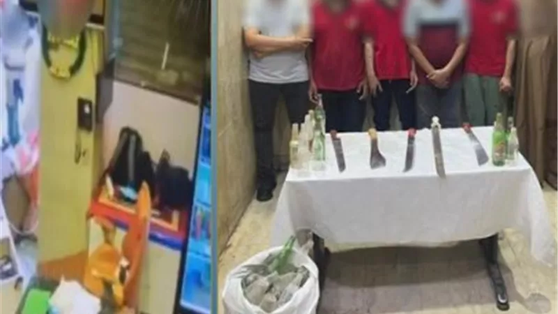 بسبب انتظار سيارة.. ضبط 7 أشخاص في مشاجرة بالأسلحة البيضاء بحلوان