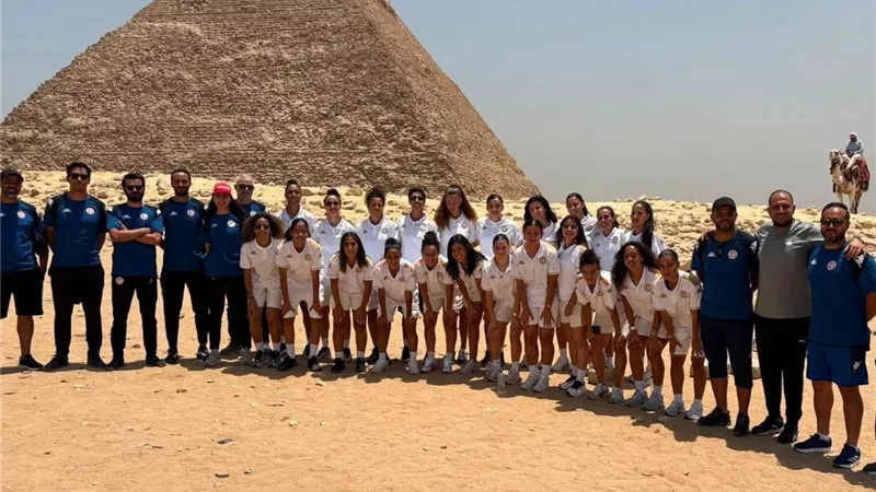 منتخب تونس النسائي في أهرامات الجيزة