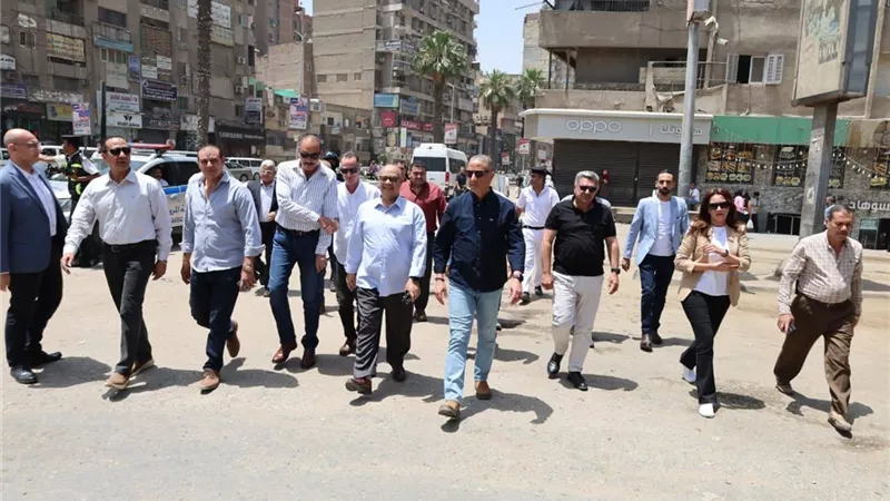 محافظ الجيزة يتابع أعمال تطوير شارع كفر طهرمس