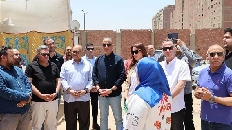 محافظ الجيزة يشهد الإستعدادات النهائية لبدء إنشاء مجمع مدارس كعابيش