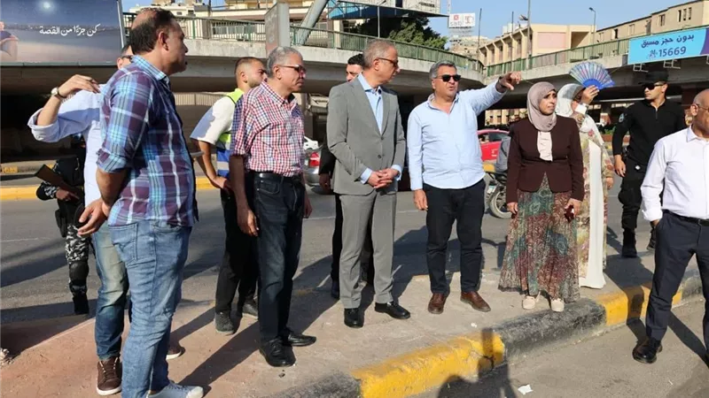 محافظ الجيزة يتابع أعمال صيانة ورفع كفاءة مطلع كوبري أكتوبر بالدقي