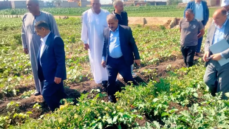 رئيس الإصلاح الزراعي يتابع منظومة العمل والزراعات الصيفية بكفر الشيخ