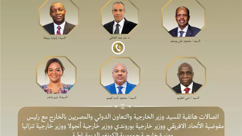 وزير الخارجية يبحث مع مسؤولين أفارقة الوضع الصحي في القارة 