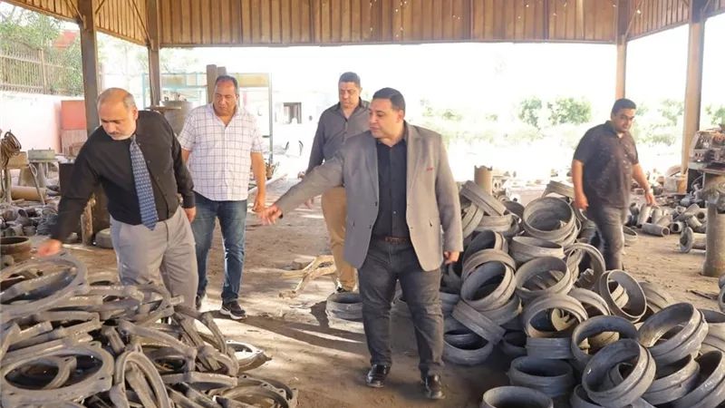 التراس يتفقد مسبك شركة مياه البحيرة ويطلق خطة توطين الصناعة 