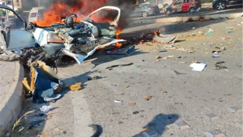 إصابة مسعفين من الصليب الأحمر اللبناني في استهداف بمدينة صور