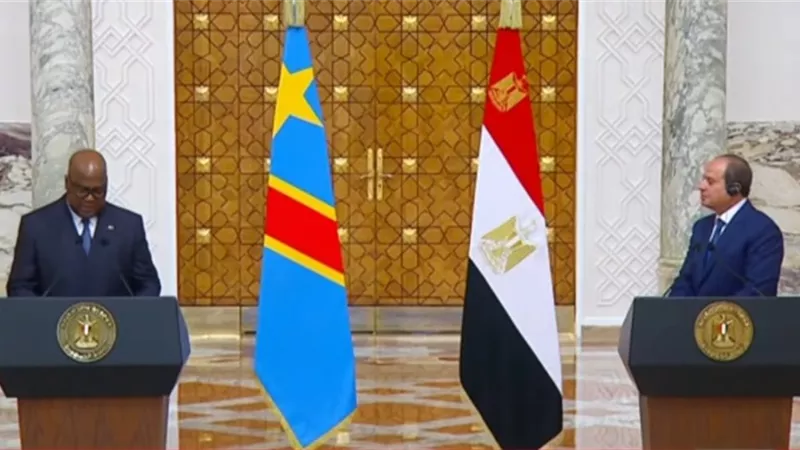 السيسي ونظيره الكونغولي يؤكدان تعزيز الشراكة والتعاون 