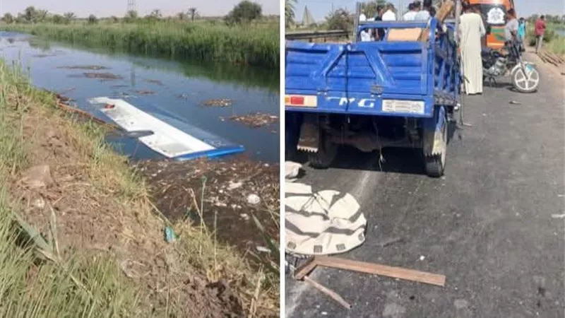  مصرع إثنين وإصابة آخر في حادث تصادم تريلا بتروسيكل بالأقصر