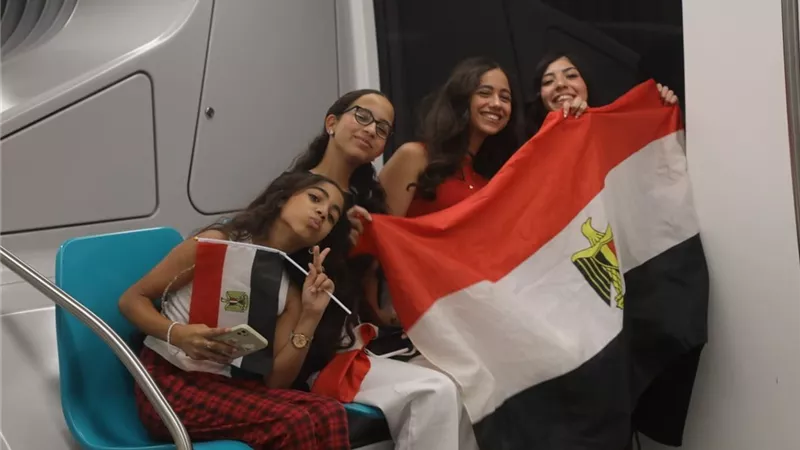 إقبال جماهيري غير مسبوق على مونوريل شرق النيل خلال فعاليات كأس العالم