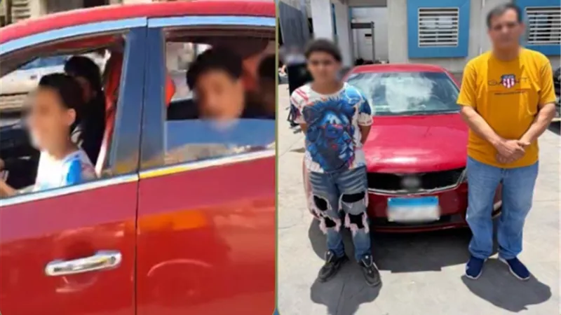عرض حياته وحياة المواطنين للخطر.. ضبط طفلاً قاد سيارة برعونة في الإسكندرية