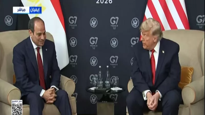 الرئيس السيسي يعقد لقاءً ثنائياً مع نظيره الأمريكي على هامش قمة السبع|شاهد
