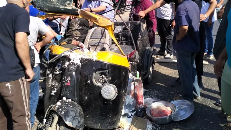 مصرع أم ونجليها في حادث على الطريق الزراعي بالمنوفية