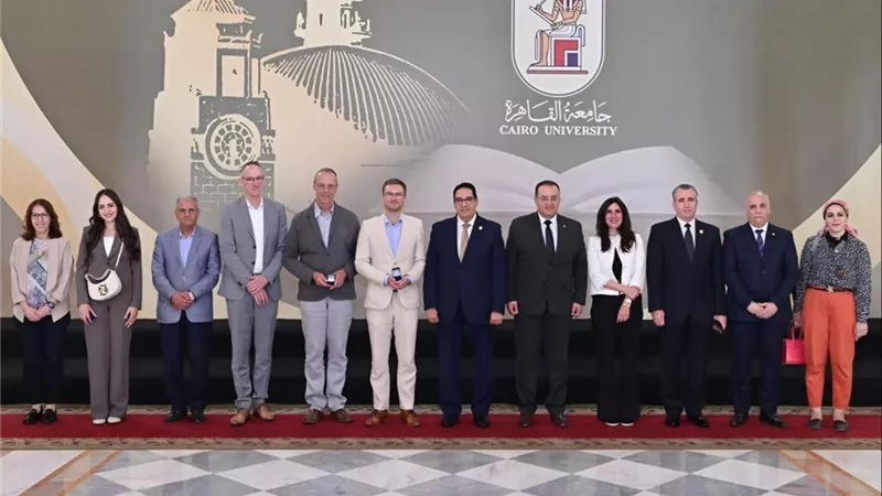 وفد ألماني يزور جامعة القاهرة لتقييم برنامج تكنولوجيا وتصنيع الأغذية 