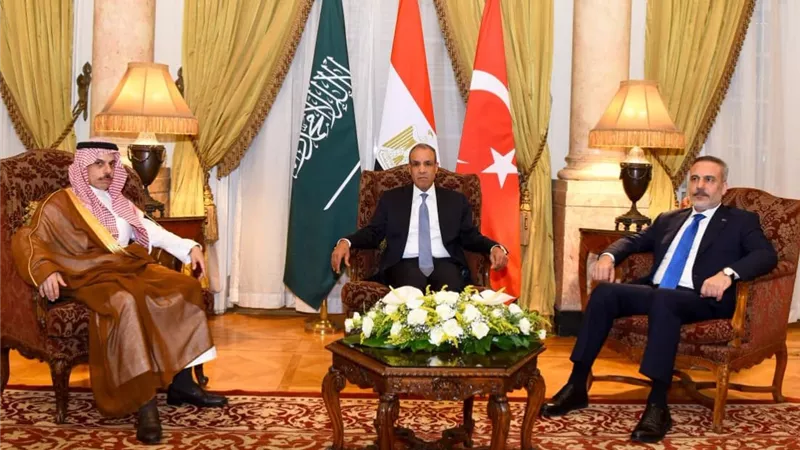 لقاء ثلاثي مصري سعودي تركي بالقاهرة لبحث أزمات المنطقة