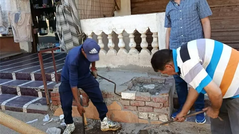  استكمال أعمال رصف شارع الوحدة المحلية وتطهير صفايات الأمطار بمدينة سيدي غازي