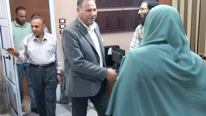 رئيس مدينة سيدي سالم بكفرالشيخ يتابع حركة مواقف السيارات ومركز المعلومات