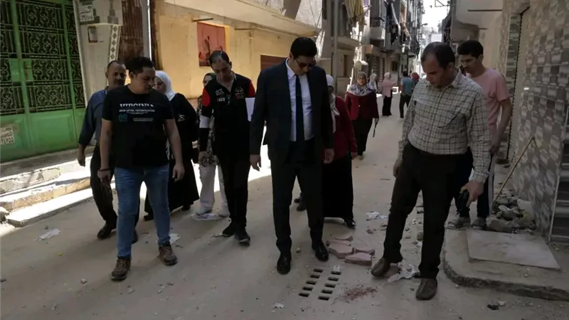 نائب محافظ الدقهلية يتفقد مشروعات الخطة الاستثمارية في حي شرق المنصورة