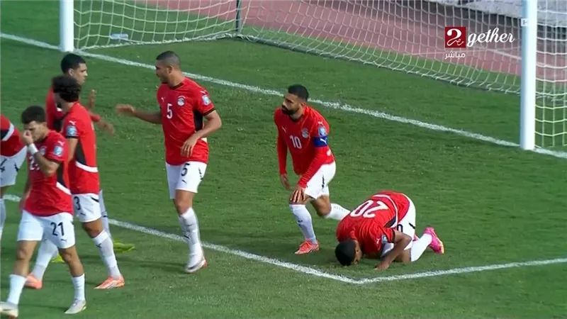 بثنائية صلاح وابراهيم عادل.. منتخب مصر يتفوق على جيبوتي في الشوط الأول