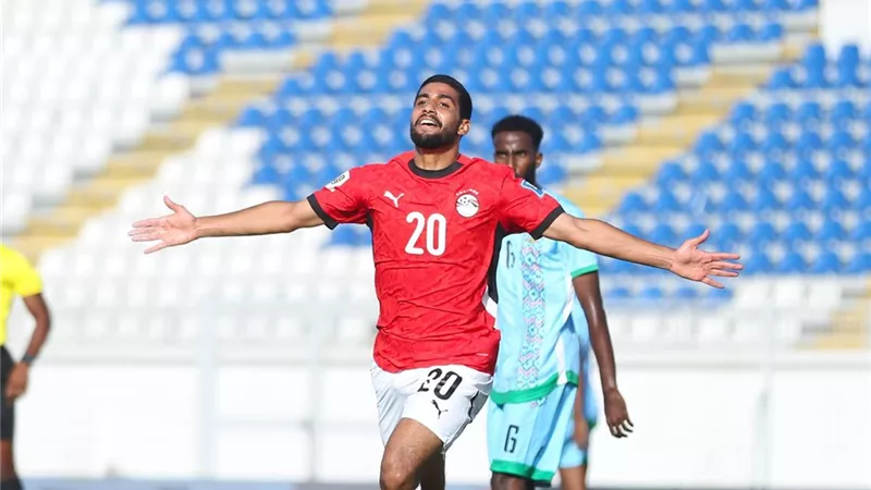 أسيست زيزو| ابراهيم عادل يتقدم لـ منتخب مصر بهدف أمام جيبوتي