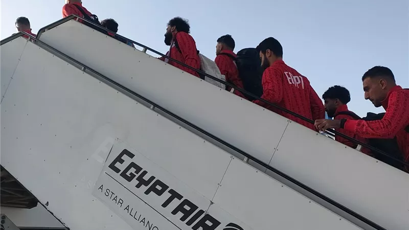 عودة بعثة منتخب مصر من المغرب على متن رحلة خاصة