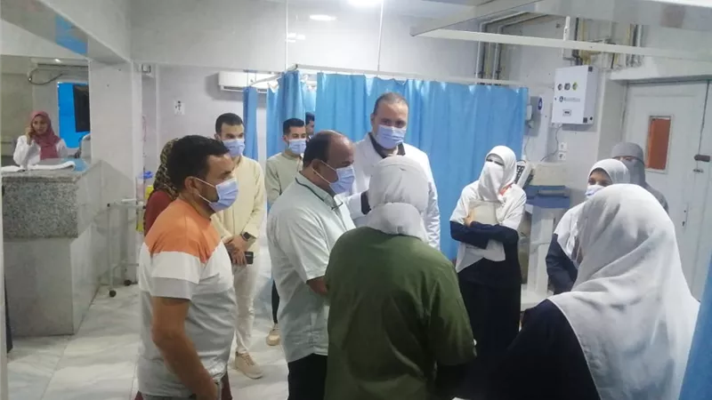 جولة تفقدية بمستشفى زاوية الناعورة بمدينة الشهداء في المنوفية 