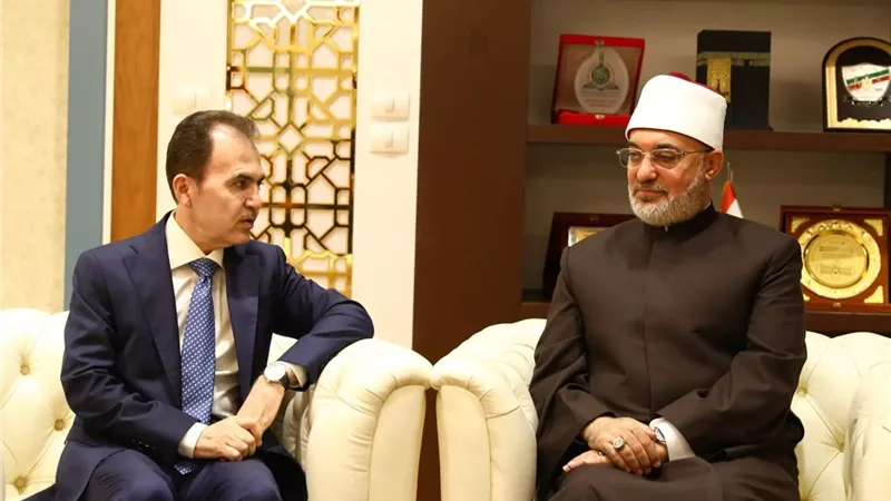 مفتي الجمهورية يستقبل وزير أوقاف كردستان العراق لبحث أوجه التعاون المشترك
