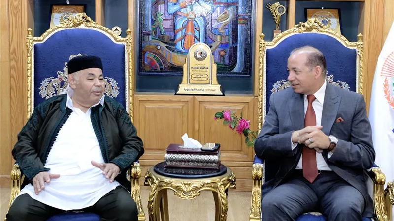 تعزيز التعاون المصري الليبي.. جامعة المنصورة تبحث دعم الطلاب الليبيين