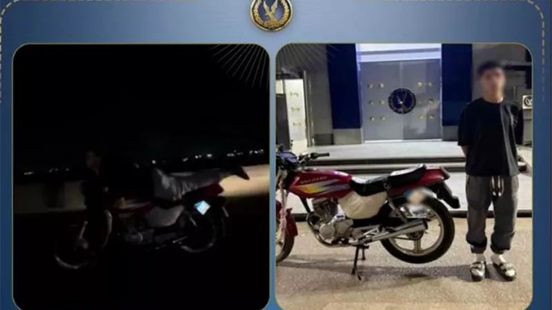 ضبط قائد دراجة نارية عرض حياة المواطنين للخطر بقصد اللهو