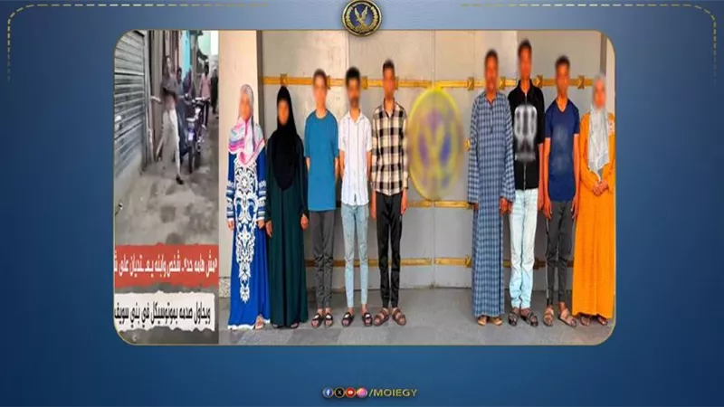 مشاجرة بالسب والضرب بين طرفين وأسرتهم ببني سويف