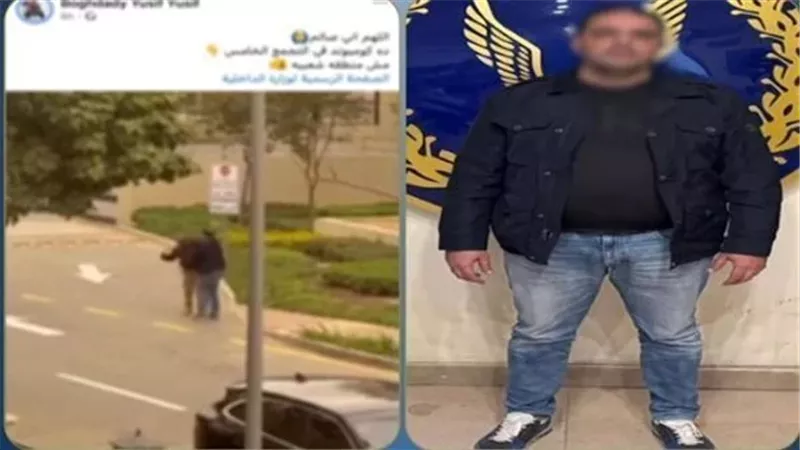 السجن 6 أشهر لرجل الأعمال المتهم  بالتعدي على فرد أمن بالتجمع