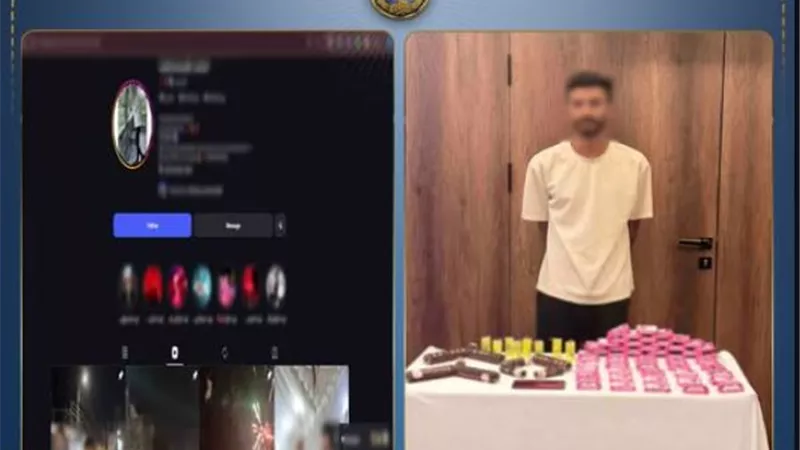 ضبط أحد الأشخاص لإدارته صفحة للترويج لبيع الألعاب النارية بالإسماعيلية.