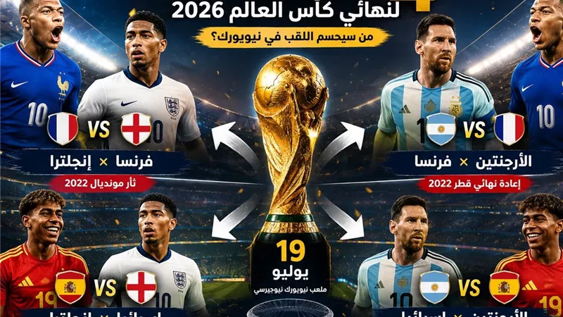 4 سيناريوهات نارية.. من يخطف بطاقة نهائي كأس العالم 2026؟