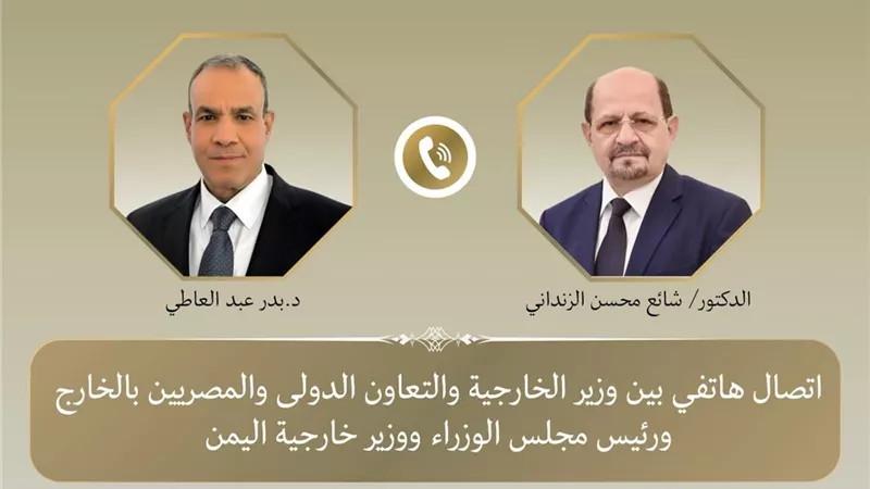 وزير الخارجية المصري يبحث مع نظيره اليمني تطورات الأوضاع