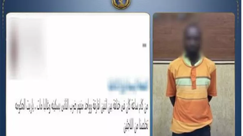 بسبب هاتف محمول.. شخص ينهي حياة آخر بسلاح أبيض في عين شمس