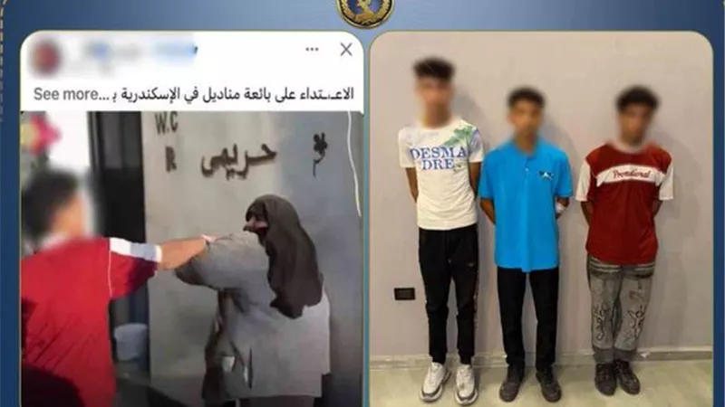 ضبط 3 طلاب بتهمة التعدي على بائعة بالسب والضرب في الإسكندرية