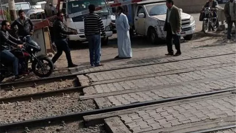 مصرع طالب صدمة القطار أثناء عبورة مزلقان ماقوسة بالمنيا