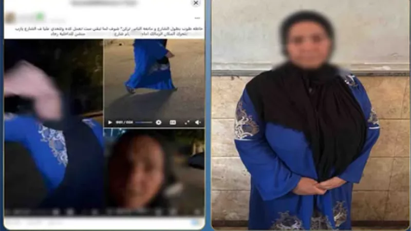الداخلية تضبط حارسة عقار وضعت حواجز في الشارع لمنع انتظار السيارات