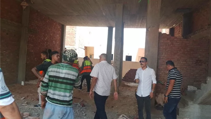 حدائق أكتوبر توقف مخالفات بناء وتحويل بدرومات للوحدات السكنية